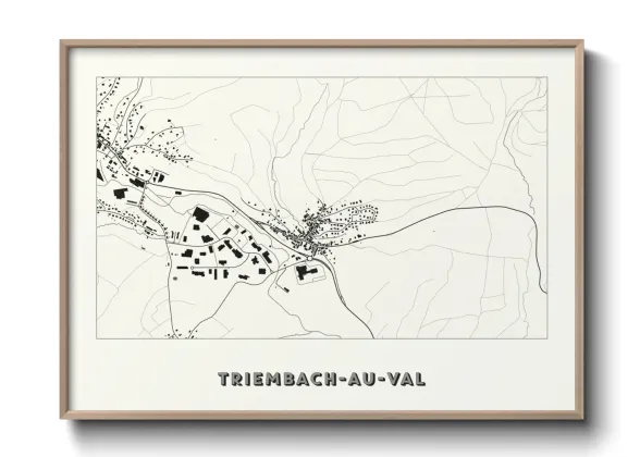 Une affiche de carte sur Triembach-au-Val