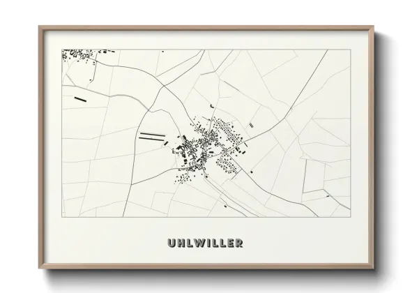 Une affiche de carte sur Uhlwiller