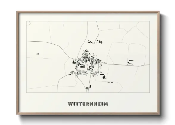 Une affiche de carte sur Witternheim
