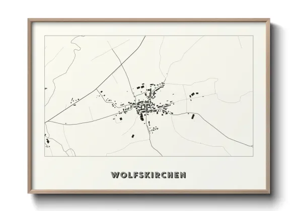 Une affiche de carte sur Wolfskirchen