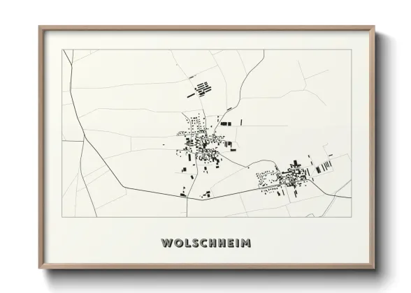 Une affiche de carte sur Wolschheim