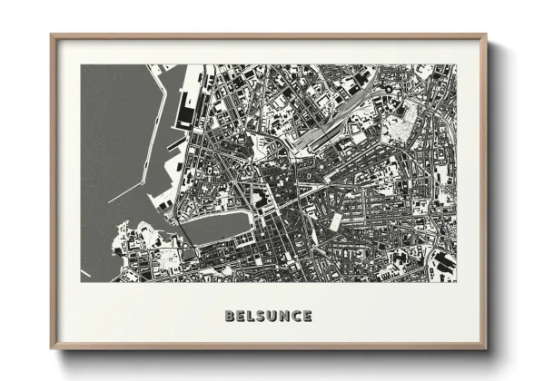 Une affiche de carte sur Belsunce