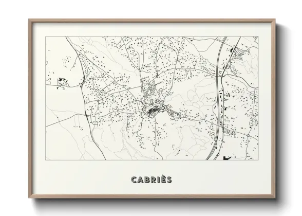 Une affiche de carte sur Cabriès