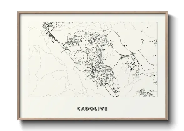 Une affiche de carte sur Cadolive