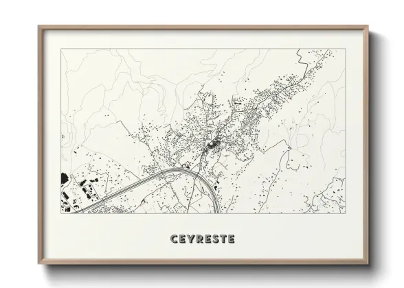 Une affiche de carte sur Ceyreste