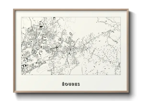 Une affiche de carte sur Éoures