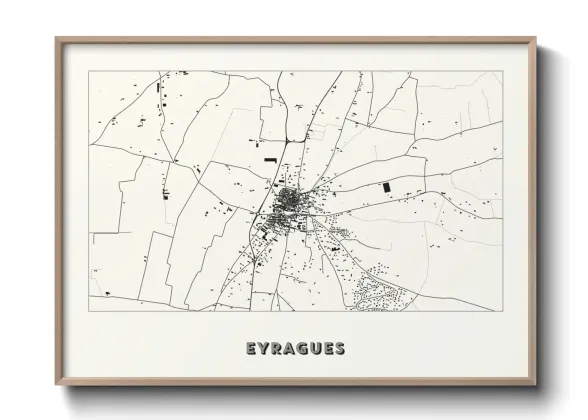 Une affiche de carte sur Eyragues