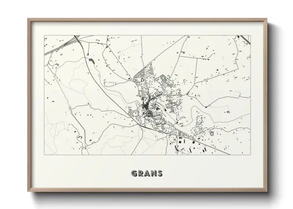 Une affiche de carte sur Grans