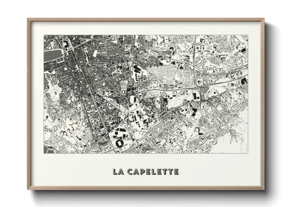 Une affiche de carte sur La Capelette