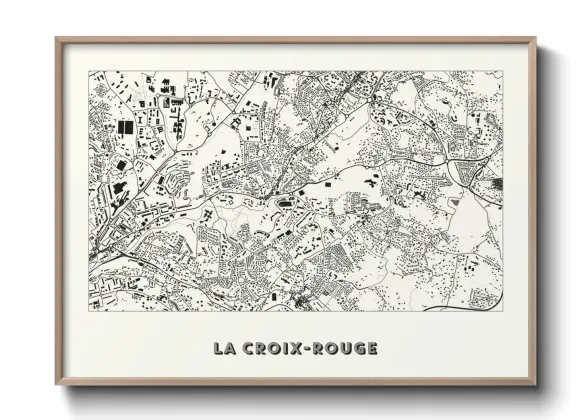 Une affiche de carte sur La Croix-Rouge