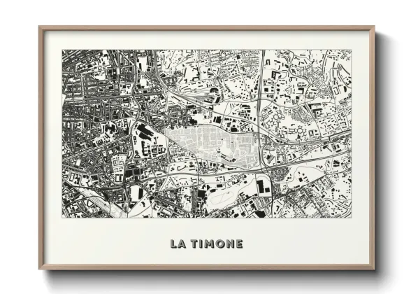 Une affiche de carte sur La Timone