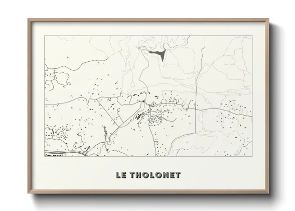 Une affiche de carte sur Le Tholonet