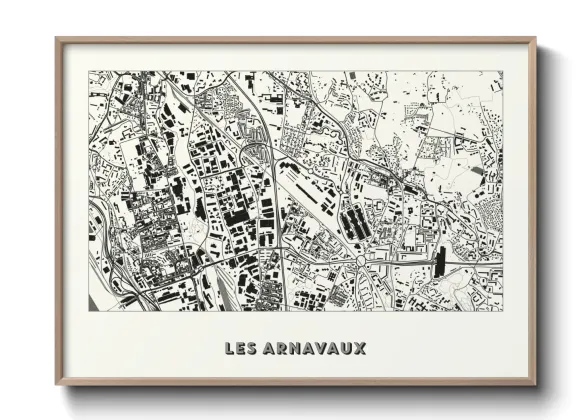 Une affiche de carte sur Les Arnavaux