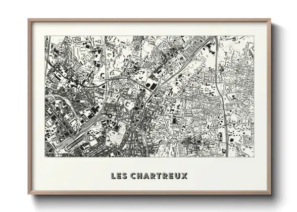 Une affiche de carte sur Les Chartreux