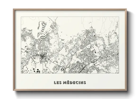Une affiche de carte sur Les Médecins