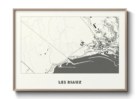 Une affiche de carte sur Les Riaux