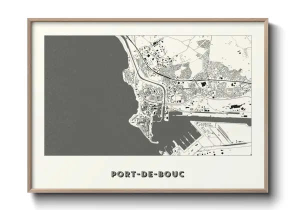 Une affiche de carte sur Port-de-Bouc