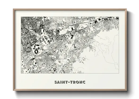 Une affiche de carte sur Saint-Tronc