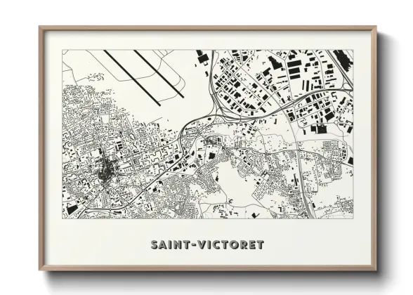 Une affiche de carte sur Saint-Victoret