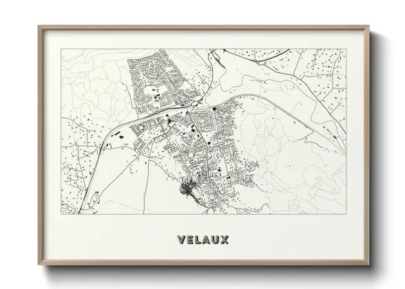 Une affiche de carte sur Velaux