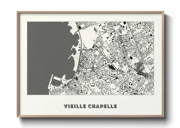 Une affiche de carte sur Vieille Chapelle