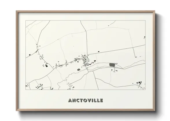 Une affiche de carte sur Anctoville