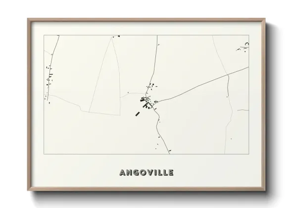 Une affiche de carte sur Angoville