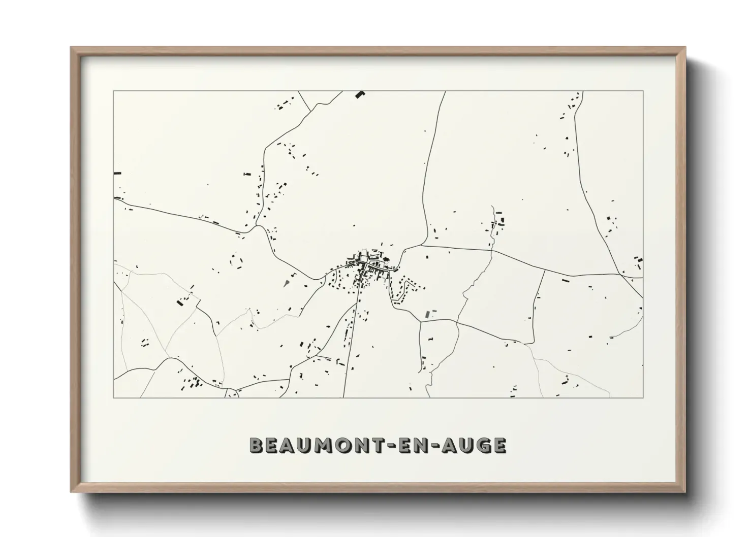 Un poster carteBeaumont-en-Auge
