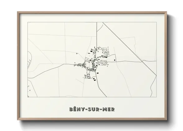 Une affiche de carte sur Bény-sur-Mer