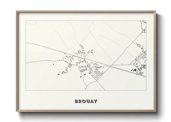 Une affiche de carte sur Brouay