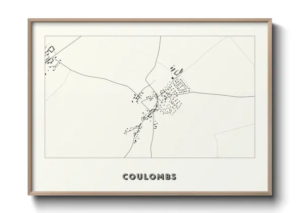 Une affiche de carte sur Coulombs