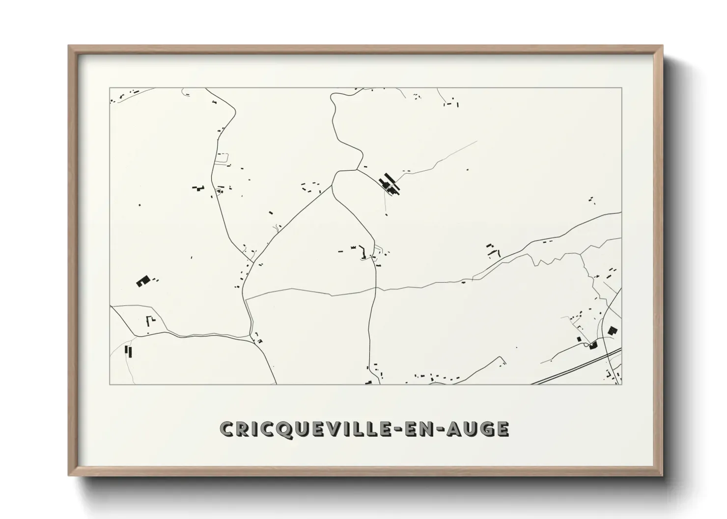 Un poster carteCricqueville-en-Auge