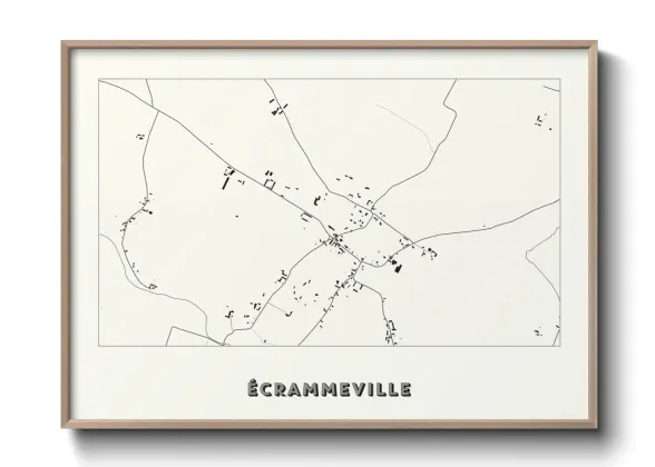 Une affiche de carte sur Écrammeville