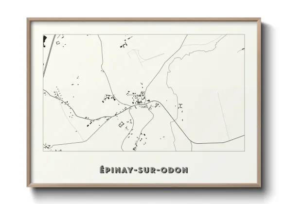 Une affiche de carte sur Épinay-sur-Odon