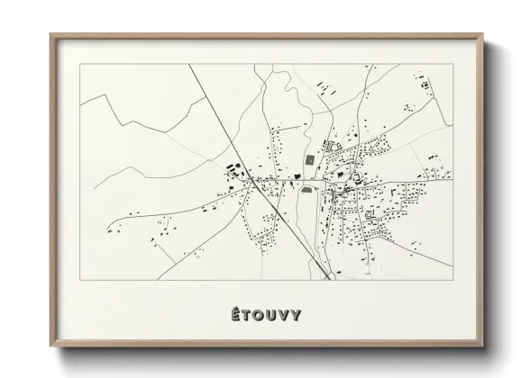 Une affiche de carte sur Étouvy