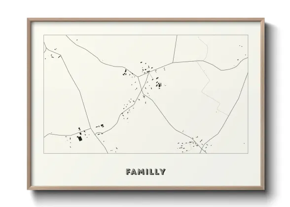 Une affiche de carte sur Familly