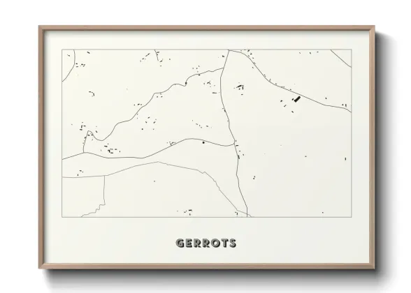 Une affiche de carte sur Gerrots