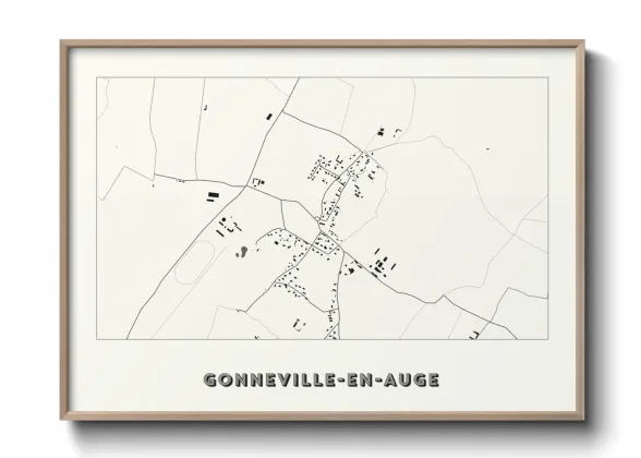 Une affiche de carte sur Gonneville-en-Auge