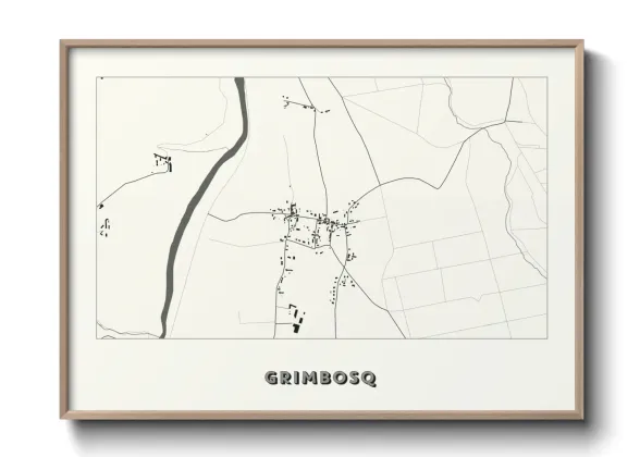 Une affiche de carte sur Grimbosq