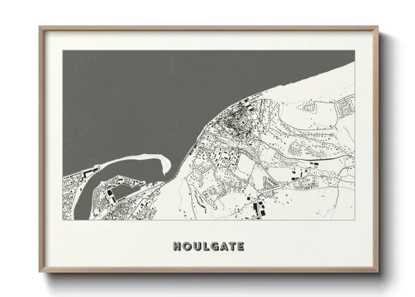 Une affiche de carte sur Houlgate