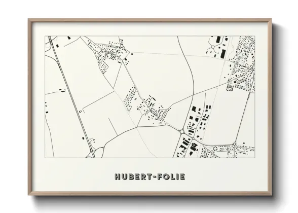 Une affiche de carte sur Hubert-Folie