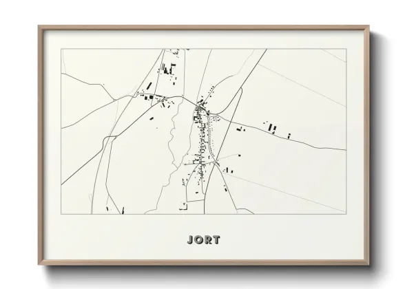 Une affiche de carte sur Jort