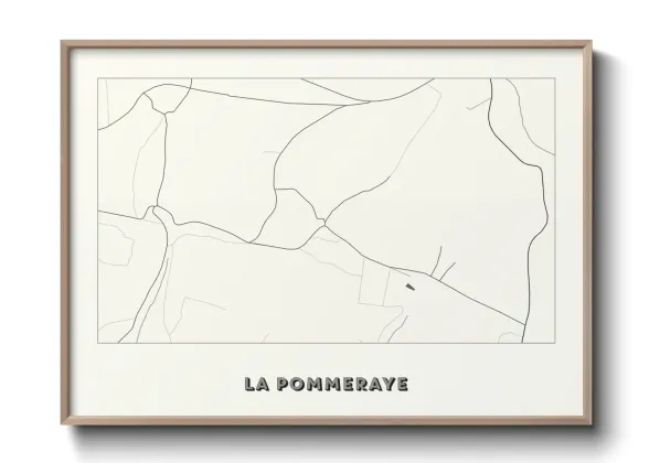Une affiche de carte sur La Pommeraye