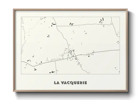 Une affiche de carte sur La Vacquerie