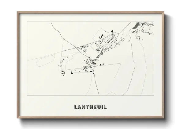 Une affiche de carte sur Lantheuil