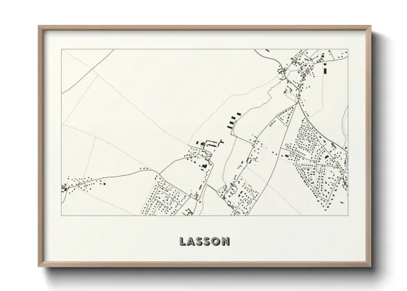 Une affiche de carte sur Lasson