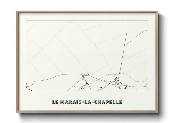 Une affiche de carte sur Le Marais-la-Chapelle