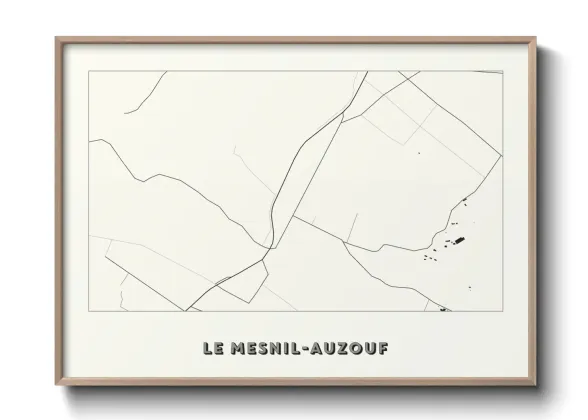 Une affiche de carte sur Le Mesnil-Auzouf