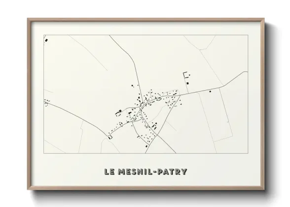 Une affiche de carte sur Le Mesnil-Patry