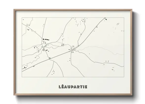 Une affiche de carte sur Léaupartie